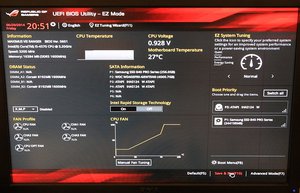 first boot bios