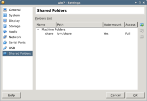 vb shared folder