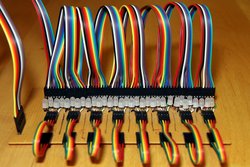 LED board with wires